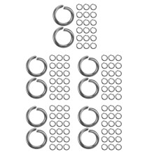 500Pcs Durable Silver Iron Open Jump Rings for DIY Jewelry & Keychains