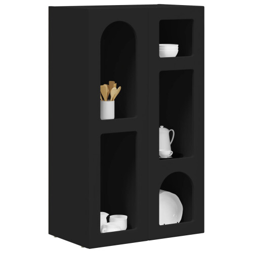 Berkfield Sideboard Black 59 x 35 x 100.5 cm Engineered Wood 2