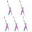 5Pièces Pinceaux Nail Art Multicolores Maniure Pour Usage Pro 1