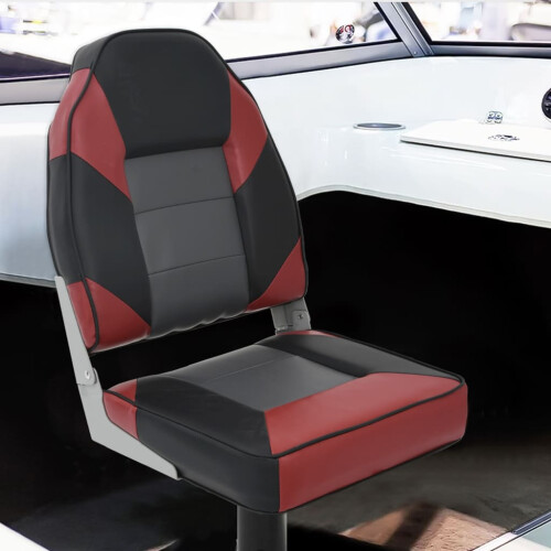 Berkfield 2 Piece Foldable Boat Seat Set High Backrest 1