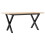 Berkfield Coffee Table X-Frame 90x40x45 cm Solid Wood Pine and Steel 2