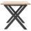 Berkfield Coffee Table X-Frame 90x40x45 cm Solid Wood Pine and Steel 5