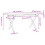Berkfield Coffee Table X-Frame 90x40x45 cm Solid Wood Pine and Steel 6