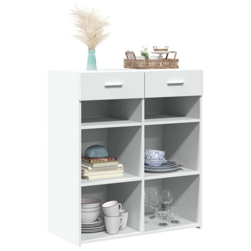 Berkfield Sideboard White 80x42.5x93 cm Engineered Wood 2
