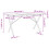 Berkfield Dining Table X-Frame 160x80x75 cm Solid Wood Pine and Steel 6