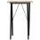 Berkfield Dining Table X-Frame 50x50x75 cm Solid Wood Pine and Steel 4