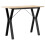 Berkfield Dining Table Y-Frame 100x50x75 cm Solid Wood Pine and Steel 2