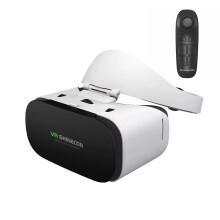 3D VR Headset for Phone with Bluetooth Remote, Adjustable Lens Focus, 360 Gaming and Movies
