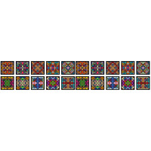 20Pièces Carrelage Autocollant PVC Résistant Décoration Murale Vintage