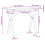 Berkfield Dining Table Y-Frame 100x50x75 cm Solid Wood Pine and Steel 6