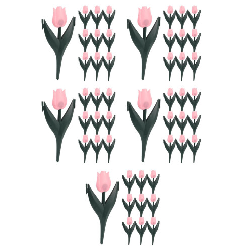 50Stk Beetzaun Tulpenoptik Rosa Gartendekor Langlebig