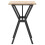 Berkfield Dining Table Y-Frame 80x50x75 cm Solid Wood Pine and Steel 5