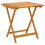 Berkfield 3 Piece Bistro Set Grey Polypropylene and Solid Wood 3
