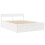Berkfield Bed Frame without Mattress White 150x200 cm King Size Solid Wood Pine 3
