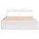 Berkfield Bed Frame without Mattress White 150x200 cm King Size Solid Wood Pine 4