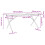Berkfield Dining Table X-Frame 180x90x75 cm Solid Wood Pine and Steel 6