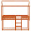 Berkfield Bunk Bed without Mattress Wax Brown 90x190 cm Single Solid Wood Pine 4
