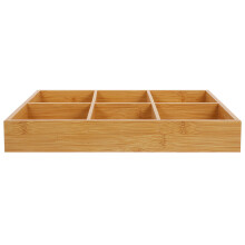 Vassoio Divisorio in Bamboo Khaki Per Casa E Organizer