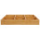 Vassoio Divisorio in Bamboo Khaki Per Casa E Organizer 1