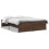 Berkfield Bed Frame without Mattress Brown Oak 135x190 cm Double 2