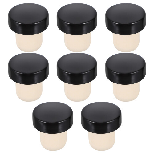 16Pcs Black Sealing T-Shaped Plugs for