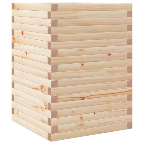 Berkfield Garden Planter 50x50x68.5 cm Solid Wood Pine 1