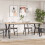Berkfield Dining Table Y-Frame 200x100x75 cm Solid Wood Pine and Steel 3