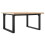 Berkfield Coffee Table O-Frame 80x80x45.5 cm Solid Wood Pine and Steel 2