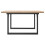 Berkfield Coffee Table O-Frame 80x80x45.5 cm Solid Wood Pine and Steel 5