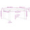 Berkfield Coffee Table O-Frame 80x80x45.5 cm Solid Wood Pine and Steel 6
