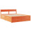 Berkfield Bed Frame without Mattress Wax Brown 140x200 cm Solid Wood Pine 3