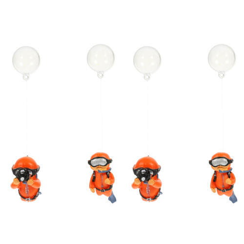 2 Pack Aquarium Ornaments Fish Tank Diver Floating Divers For Tanks