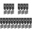 100Pcs Iron Table Leveler Hardware Black Desk Fasteners for Home Use 1