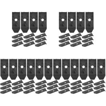 100Pcs Black Iron Table Leaf Levelers Furniture Fastener Parts