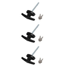 3Pcs Assorted Color T Type Handle Lock for Cabinet Cam Lock Toolbox