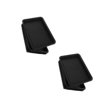 12Pcs Black Plastic Plant Saucers Indoor Outdoor Planter Drip Trays
