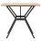 Berkfield Dining Table Y-Frame 80x80x75 cm Solid Wood Pine and Steel 5