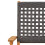Berkfield 3 Piece Bistro Set Black Poly Rattan and Solid Wood 6