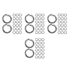 400Pcs Shiny Silver Open Jump Rings Versatile for Jewelry Crafting