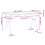 Berkfield Dining Table Y-Frame 160x80x75 cm Solid Wood Pine and Steel 6