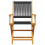 Berkfield 3 Piece Bistro Set Black Polypropylene and Solid Wood 4