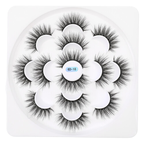 Black Curly False Lashes Natural Makeup Accessory for Girls