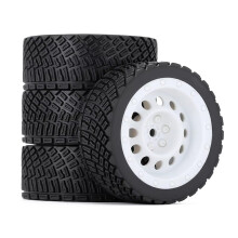 RC Car Tires 12mm Hex 67mm Durable Rubber Wheels for HPI WR8 HSP WLtoys 144001 1/10 1/14 Scale Set