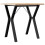 Berkfield Dining Table Y-Frame 70x70x75.5 cm Solid Wood Pine and Steel 2