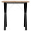 Berkfield Dining Table Y-Frame 70x70x75.5 cm Solid Wood Pine and Steel 4