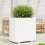 Berkfield Garden Planter White 70x40x72.5 cm Solid Wood Pine 3