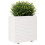 Berkfield Garden Planter White 70x40x72.5 cm Solid Wood Pine 4