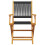 Berkfield 3 Piece Bistro Set Black Polypropylene and Solid Wood 4