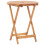 Berkfield 3 Piece Bistro Set Black Polypropylene and Solid Wood 5