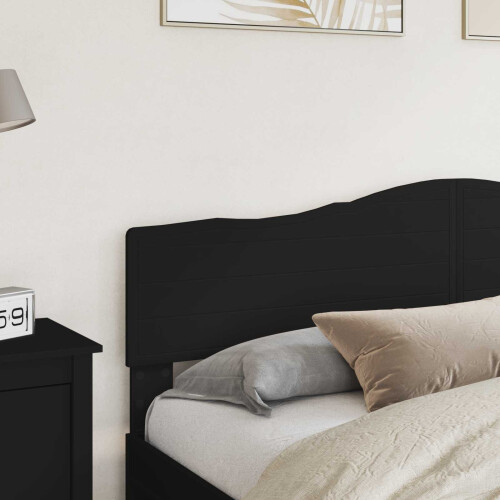 Berkfield Headboard Black Oak Engineered wood 2